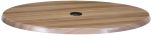 Holland Bar Stool Outdoor Restaurant Table Top for Patio and Decks in 36" Round Natural with Umbrella Hole