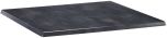 Holland Bar Stool 30" Square Black Steel Outdoor Restaurant Table Top for Patios and Decks